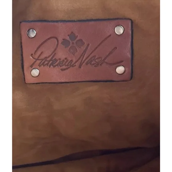 RARE Patricia Nash Boho Western Saddle Bag- Hand Tooled Floral Italian Leather